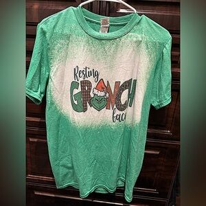 GRINCH T shirt MEDIUM resting grinch face